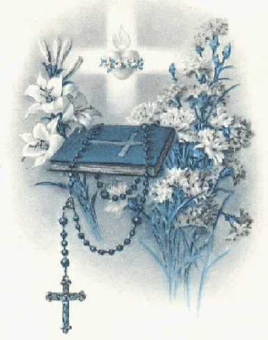 Picture of the Rosary and Bible